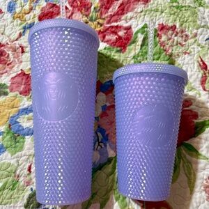 Set of Starbucks Lavender Studded Tumblers